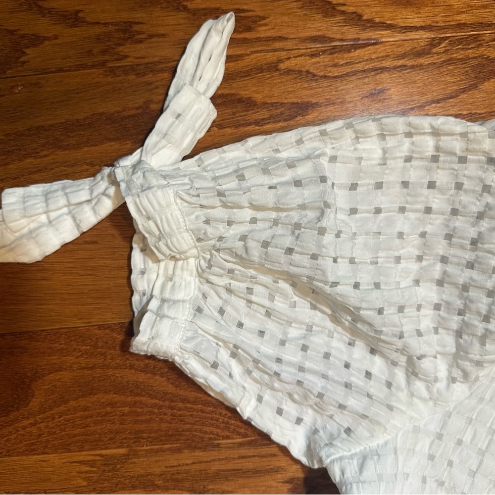 English Factory Cream Textured Casual Dress - Picture 3 of 5